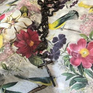 Vintage Black Rosary from Italy